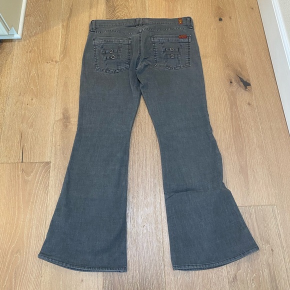 7 for All Man Kind Grey Jeans - Picture 2 of 8
